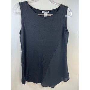 White House Black Market Shell Women's‎ Size S Black Sleeveless Stretch